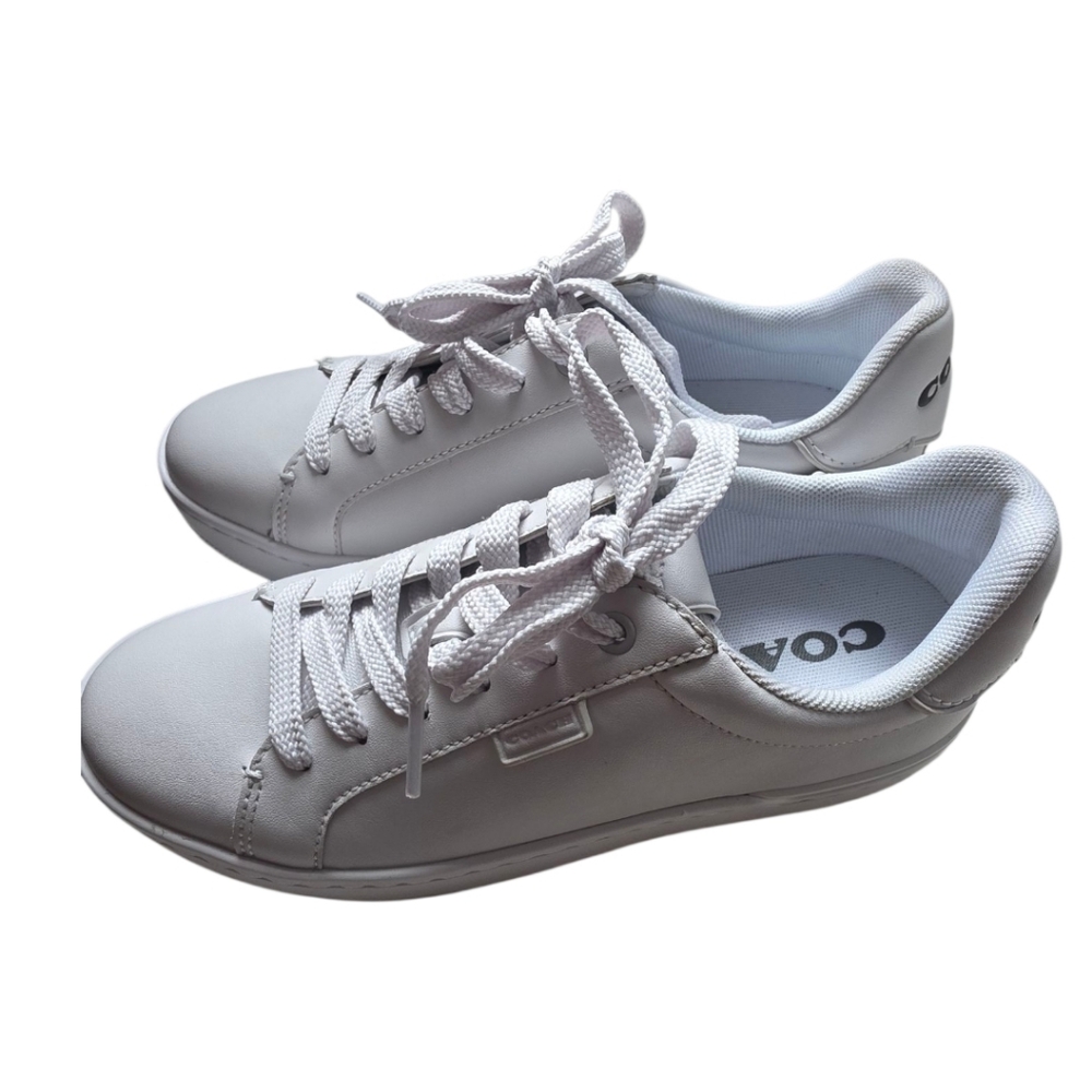 Coach White Leather Sneakers - Picture 7 of 7